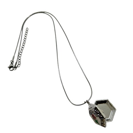 necklace steel silver you are my roze1